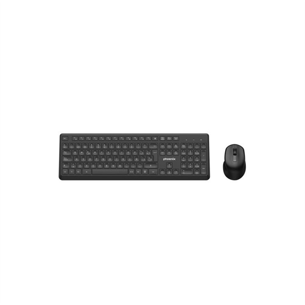 Teclado Raton Phoenix Wireless 1600dpi Black