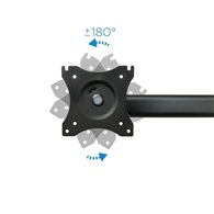 Soporte De Mesa Tv/monitor Tooq 13-27 8kg 2 Brazos Para 3 Pantallas