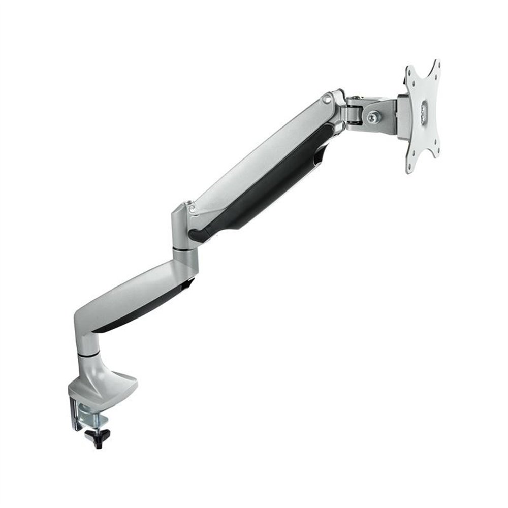 Soporte De Mesa Tv Monitor Tooq Giratorio Inclinable 13-32 1 Brazo Silver