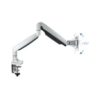 Soporte De Mesa Tv Monitor Tooq Giratorio Inclinable 13-32 1 Brazo Silver