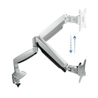 Soporte De Mesa Tv Monitor Tooq Giratorio Inclinable 13-32 1 Brazo Silver