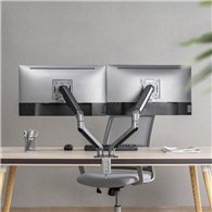 Soporte De Mesa Tv/monitor Tooq Db4132tnr-g 17-32 2 Brazos Asistido Grey