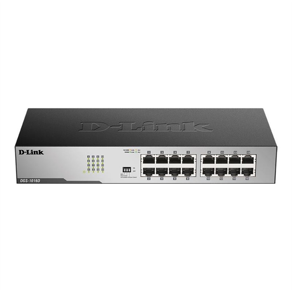 Switch D-link Gigabit 16 Ports Dgs-1016d Rack