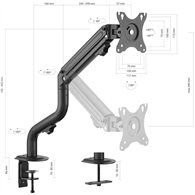 Soporte Tv Monitor Aisens 17-32 8kg Inclinable/giratorio
