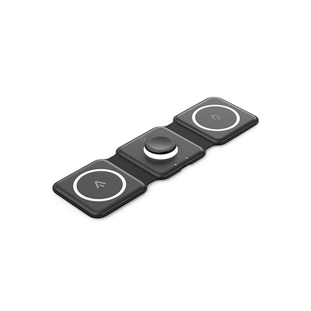 Base Cargador Pad Vention Smartphoneapple Watchauriculares Wireless Black