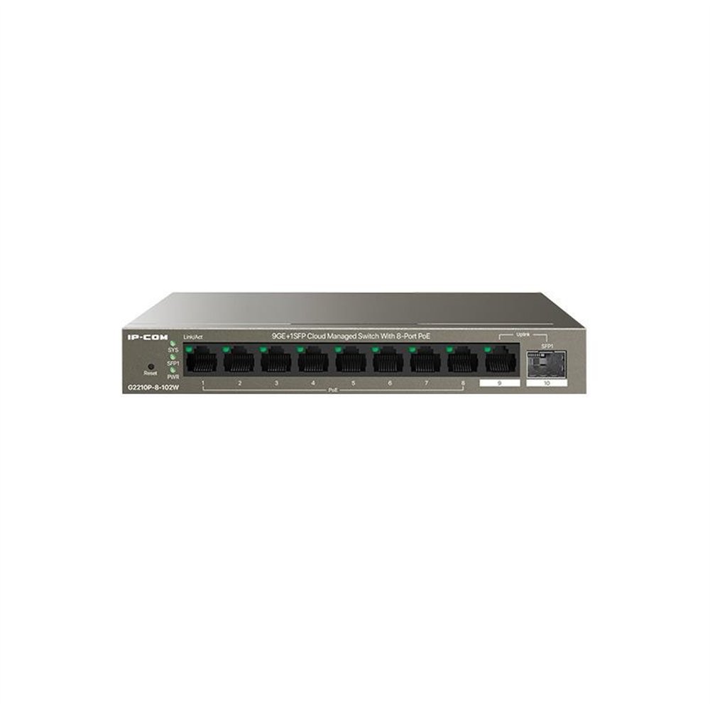 Switch Ip-com 9 Puertos 9ge 1sfp Poe Gestionable