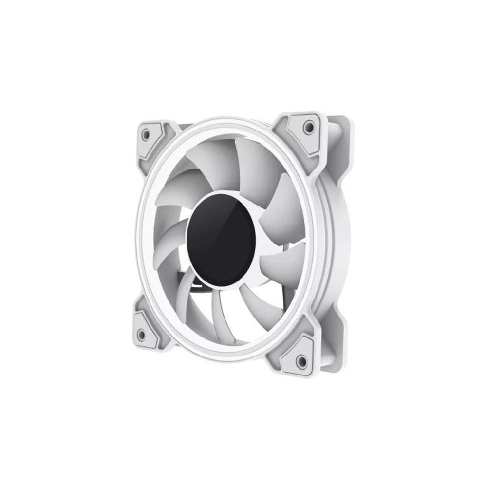Ventilador Gm 12cm Adicional Gaming Chasis Argb Dual Infinity Silenc White