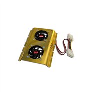 Ventilador Doble Con Disipador Para Disco Duro 3.5