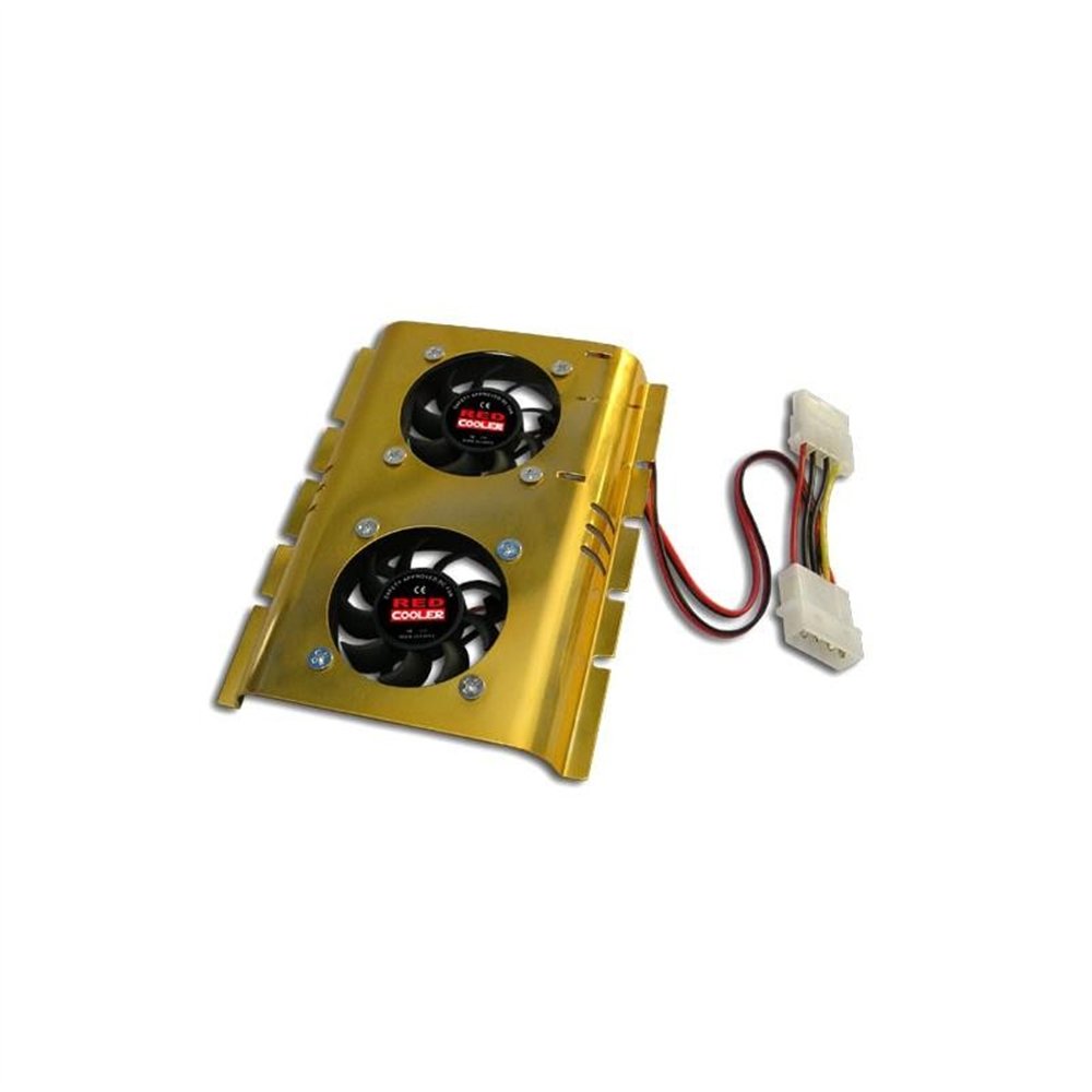 Ventilador Doble Con Disipador Para Disco Duro 3.5