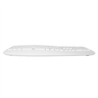 Teclado Phoenix K201 Ergonomico Wireless White