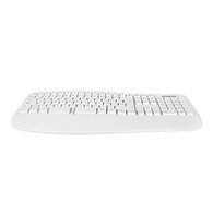 Teclado Phoenix K201 Ergonomico Wireless White