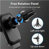 Soporte Vention Kctb0 Coche Para Smartphone 47-72 Black