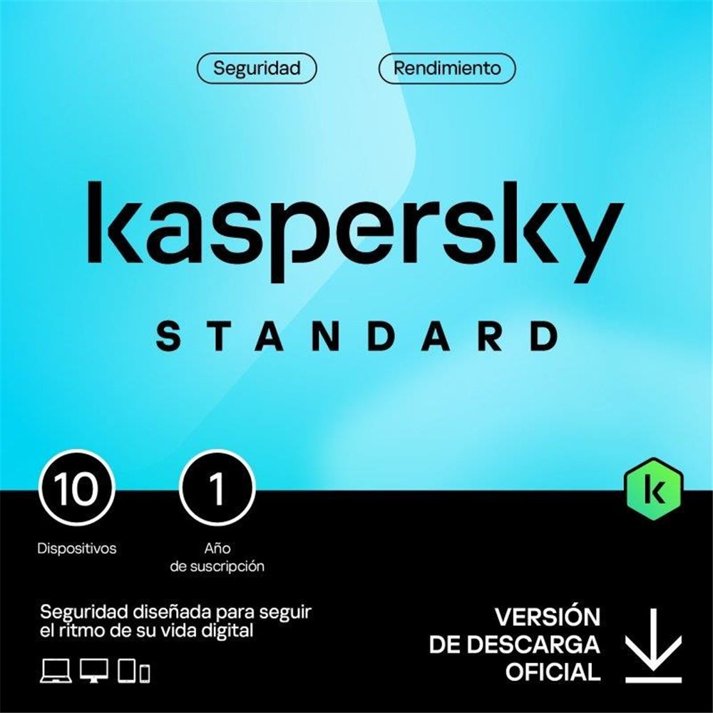 Antivirus Kaspersky Standard 1year 10l Pc/mac/android/ios L.electronica