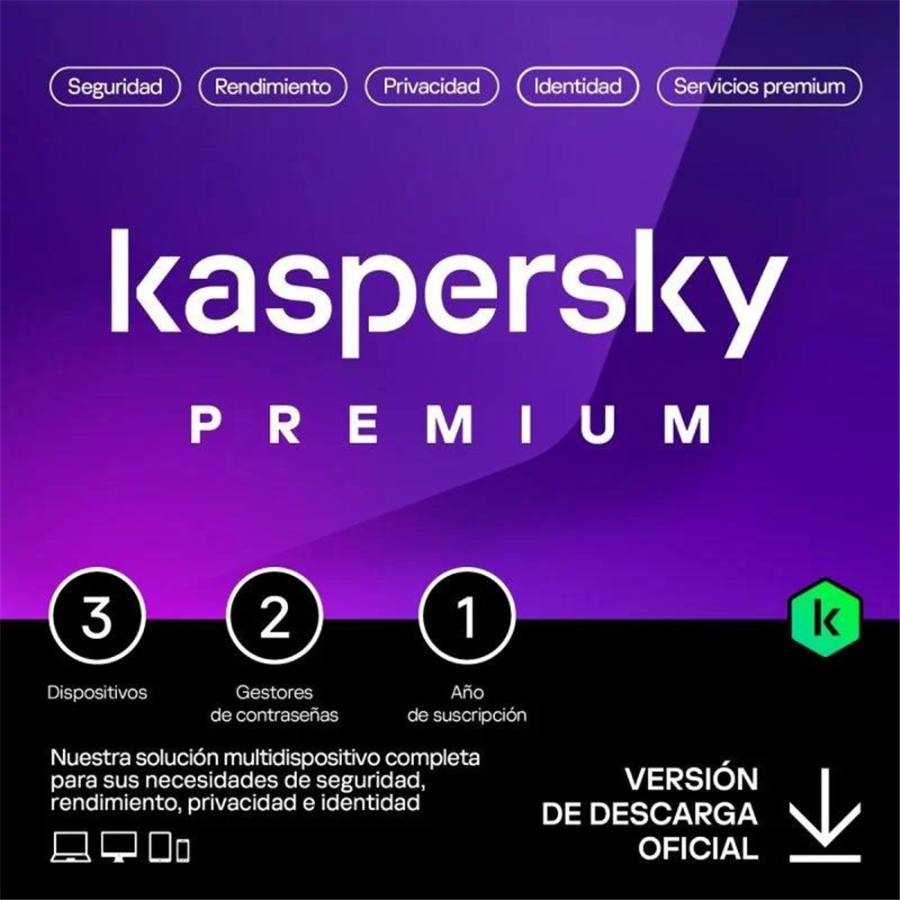 Antivirus Kaspersky Premium 1year 3l Pcmacandroidios Lelectronica