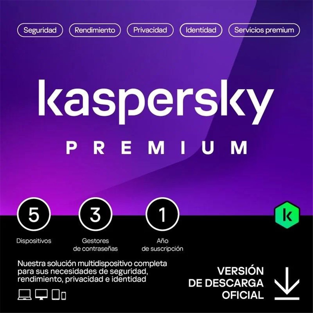 Antivirus Kaspersky Premium 1year 5l Pcmacandroidios Lelectronica