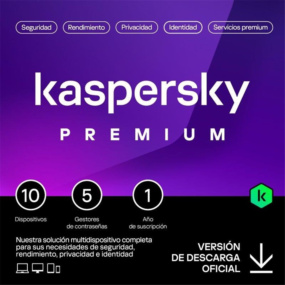 Antivirus Kaspersky Premium 1year 10l Pcmacandroidios Lelectronica