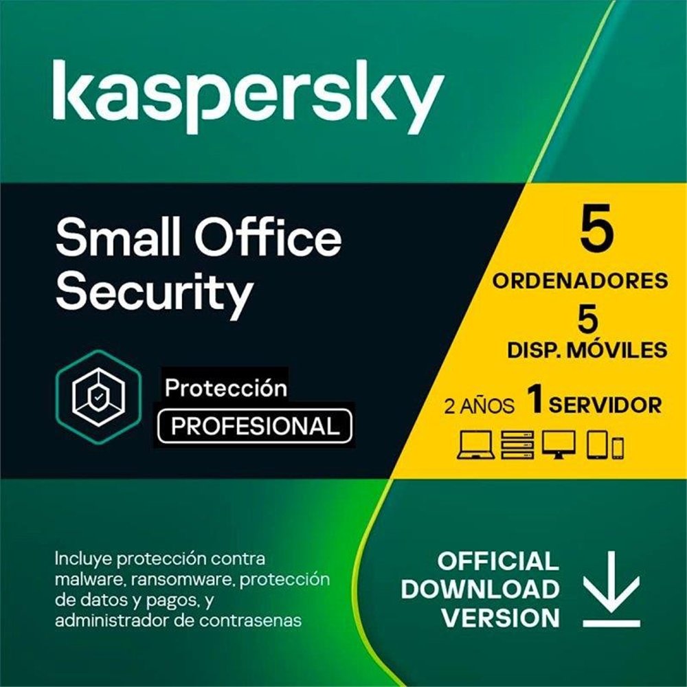 Antivirus Kaspersky Small Of Sec 1l Server 5l Pc 5l Android Lelec