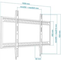 Soporte Pared Tv Monitor Tooq 60-100 130kg Black