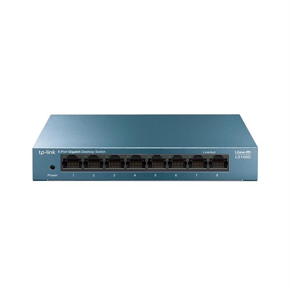 Switch Tp-link Gigabit 8 Puertos Ls108g Metalico
