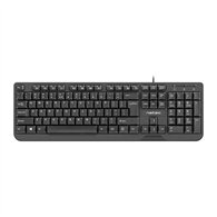 Teclado Natec Trout Slim Usb Multimedia Black