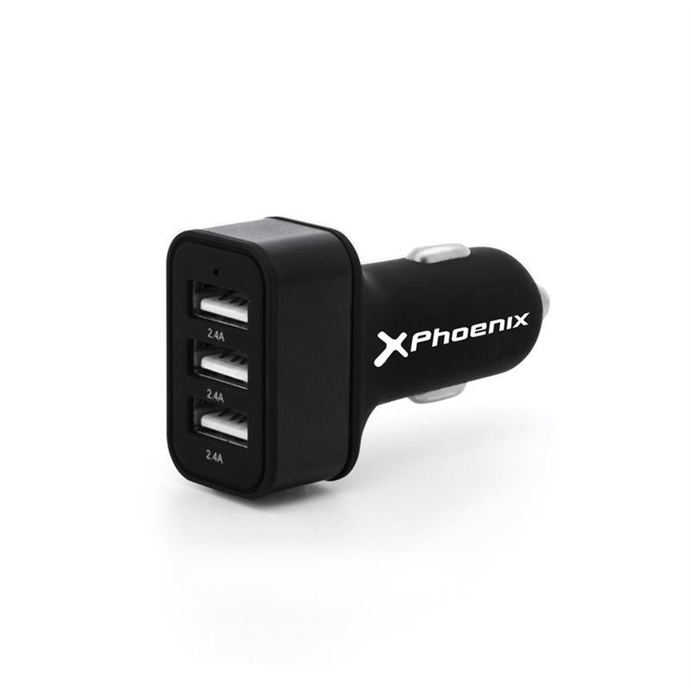 Cargador Coche Smartphone Phoenix 5v 3x Usb 72a