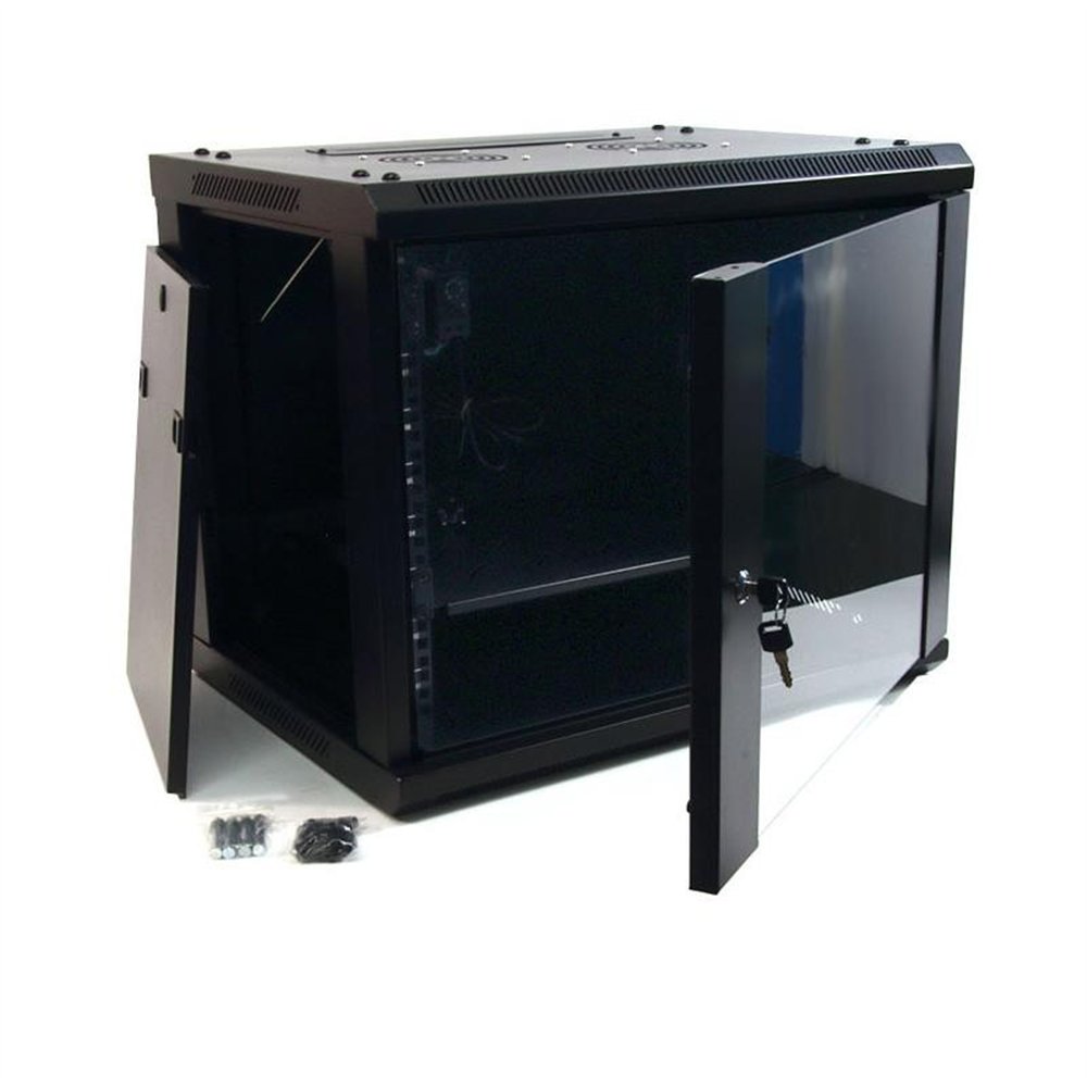 Armario Rack Powergreen 6u 60x60 Termostato Ventiladores 1 Bandeja