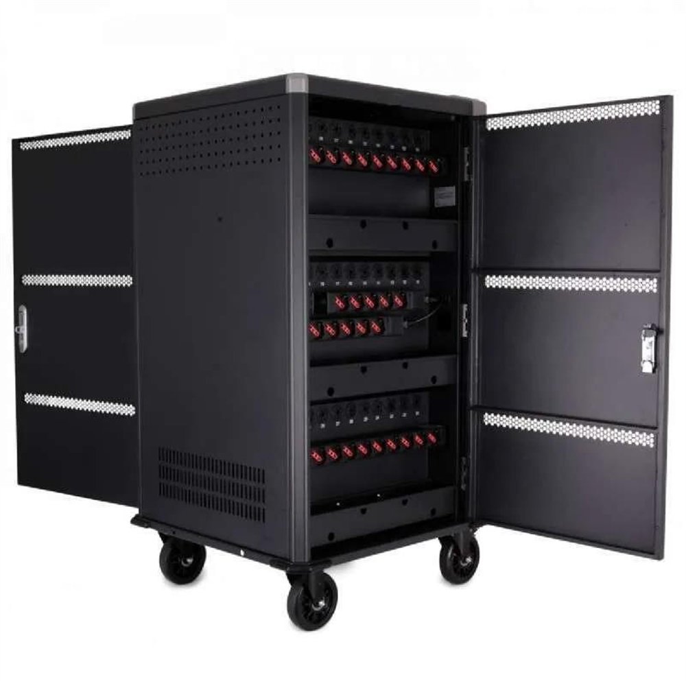 Armario De Carga Powergreen 30 Dispositivos Tablets/portatiles Con Ruedas