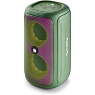 altavoces ngs roller beast rgb portatil waterproof ipx5/bt/usb/aux/fm green