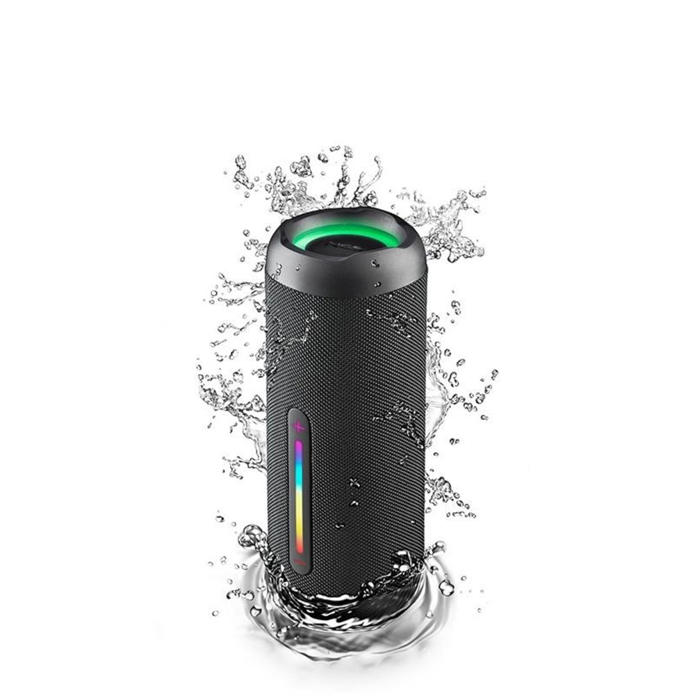 Altavoces Ngs Roller Furia 2 Rgb Portatil Waterproof Ipx7/bt/usb/aux Black