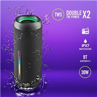 Altavoces Ngs Roller Furia 2 Rgb Portatil Waterproof Ipx7/bt/usb/aux Black