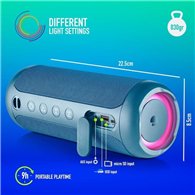 Altavoces Ngs Roller Furia 3 Rgb Portatil Waterproof 60w Ipx7/bt/usb Blue
