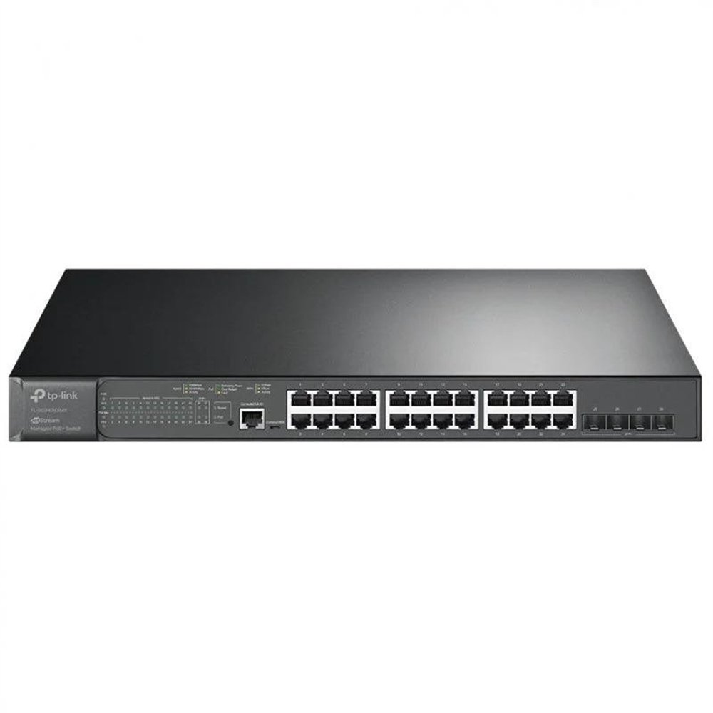 Switch Tp-link 24 Puertos Gigabit X4 Sfp 10g X16 Poe X8 Poe L2