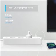 Regleta inteligente TP-Link Tapo P300 con 3 enchufes y 2 USB | Informatica Canarias
