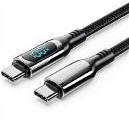 Cable Usb Vention Tipo Usb-c/m-c/m Pantalla Led 5a Pd100w 12m Black