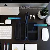 Funda Tooq Para Disco Duro Externo De 25 Blue