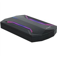 caja externa tooq  gaming 2.5 ssd sata usb rgb black