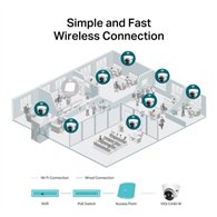 camara ip tp-link vigi turret interior microsd 4mp 2.8mm ir ip67 poe