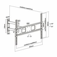 Soporte Pared Tv Monitor Aisens 37-70 35kg Black