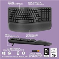 Teclado Logitech Wave Keys Bluetooth Black