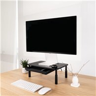 Soporte Tooq Sobremesa Elevador Para Monitor/notebook 20kg Black