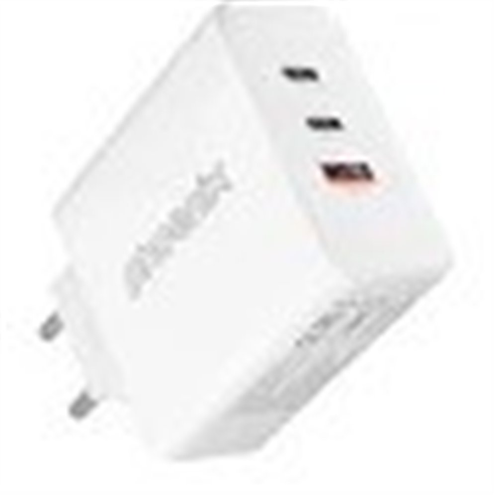 Cargador De Pared Phoenix Gan 2xusb-c X1usb-a 65w White