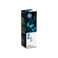 Botella De Tinta Hp 31 Cian 70ml 8000 Páginas (1vu26ae)