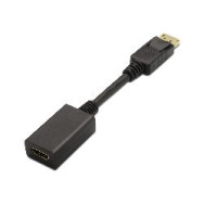 Cable Aisens Dp/m A Hdmi A/h 15cm Negro (a125-0134)