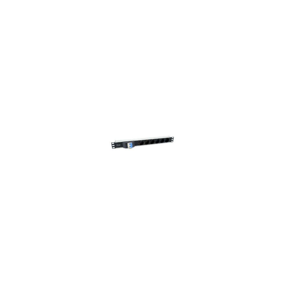 Regleta Equip Rack 19 1u 6xschuko Negra (eq333312)