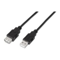 Cable Aisens Usb-a/m A Usb-a/h 1m Negro (a101-0015)