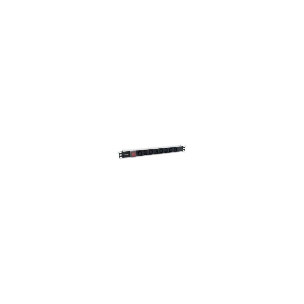 Regleta Equip 8 Tomas Interruptor 1u Negra (eq333310)