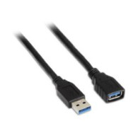 Cable Aisens Usb-a/m A Usb-a/h 1m Negro (a105-0041)