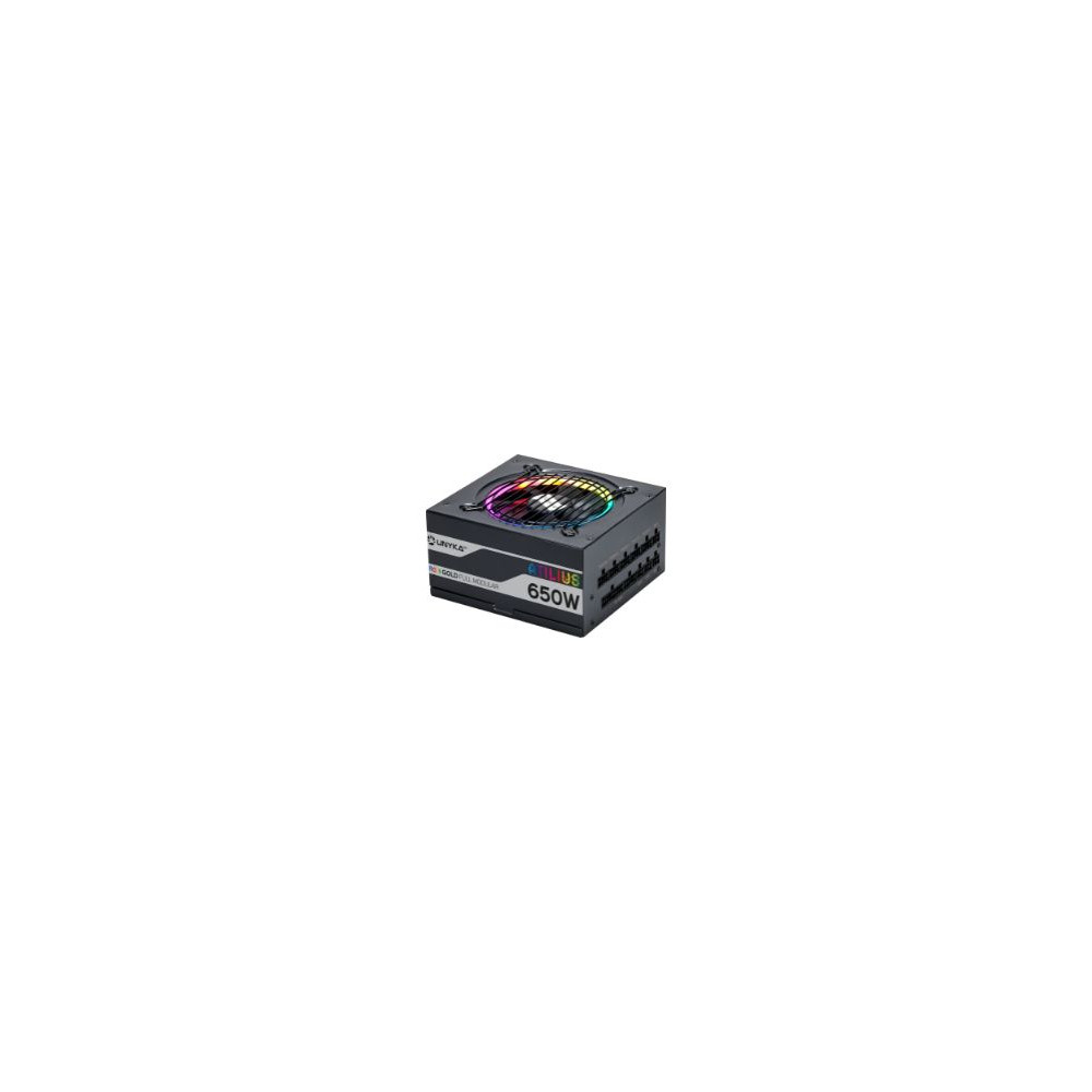 Fuente Unyka Atilius Atx 650w Rgb 80+ Gold (uk521203)