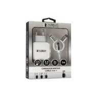 Cargador Pared Subblim Usb Cable 3en1 (sub-chg-1zwc01)