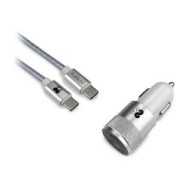 Cargador Coche Subblim 2usb+cable Usb-c Plat(chg-5cpd01